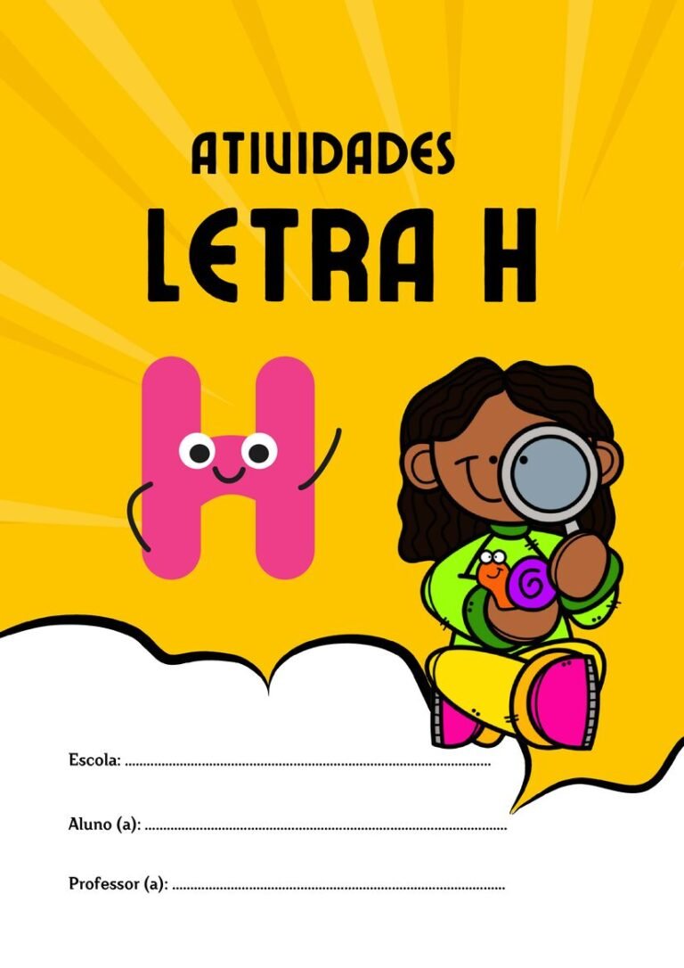 Atividades letra H para imprimir para alfabetização página 1